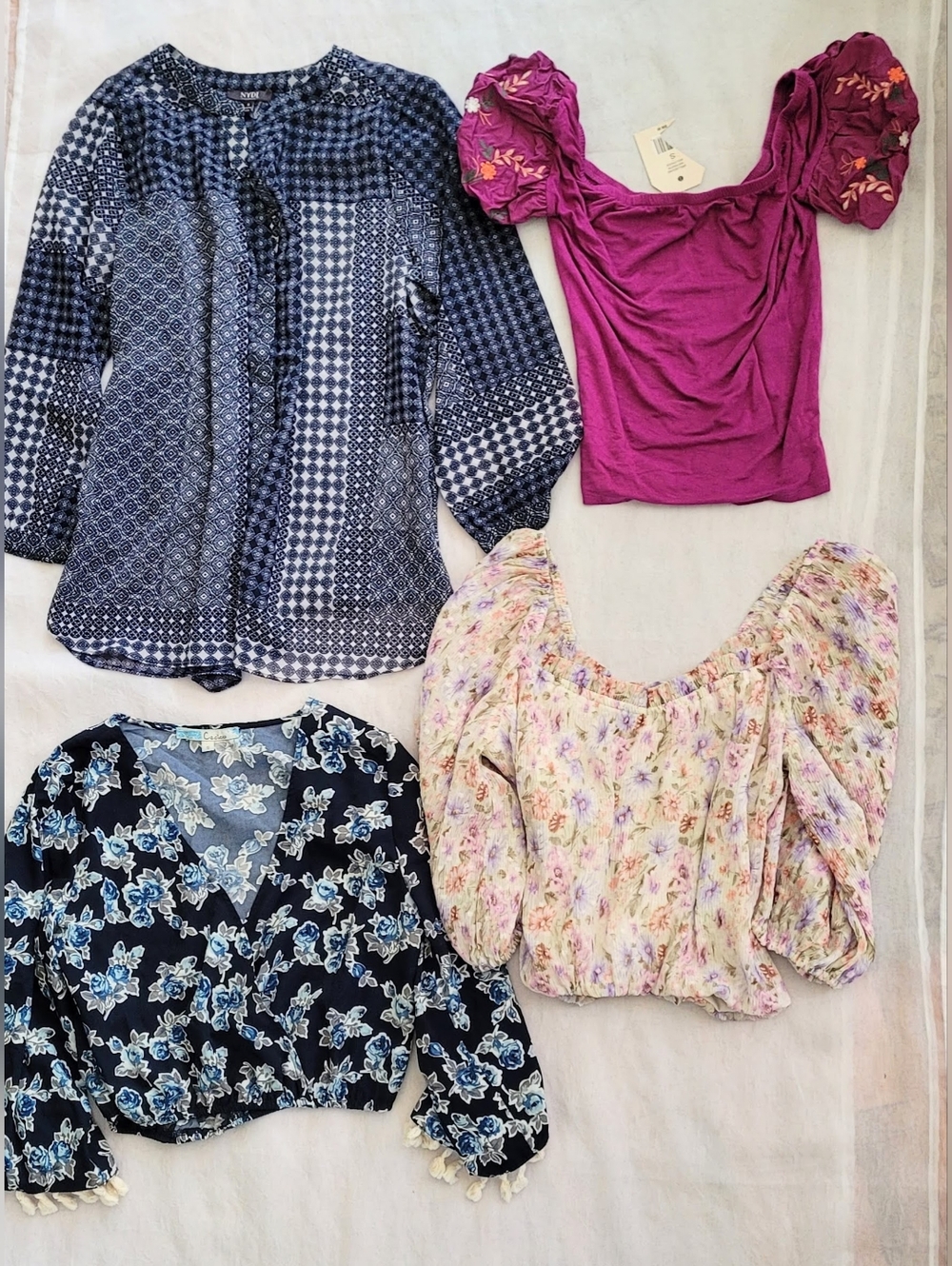 NWOT! Summer Top Lulus Lush/Cececo/NYDJ/Wonderly Women's Blouse Bundle Small
